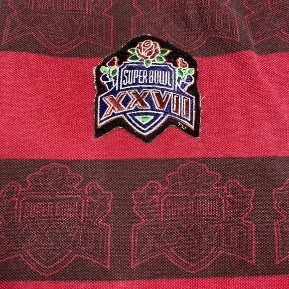 Vintage Magic Johnson Buffalo Bills Super Bowl XXVII Polo Shirt Rare 90s XL - Picture 5 of 6